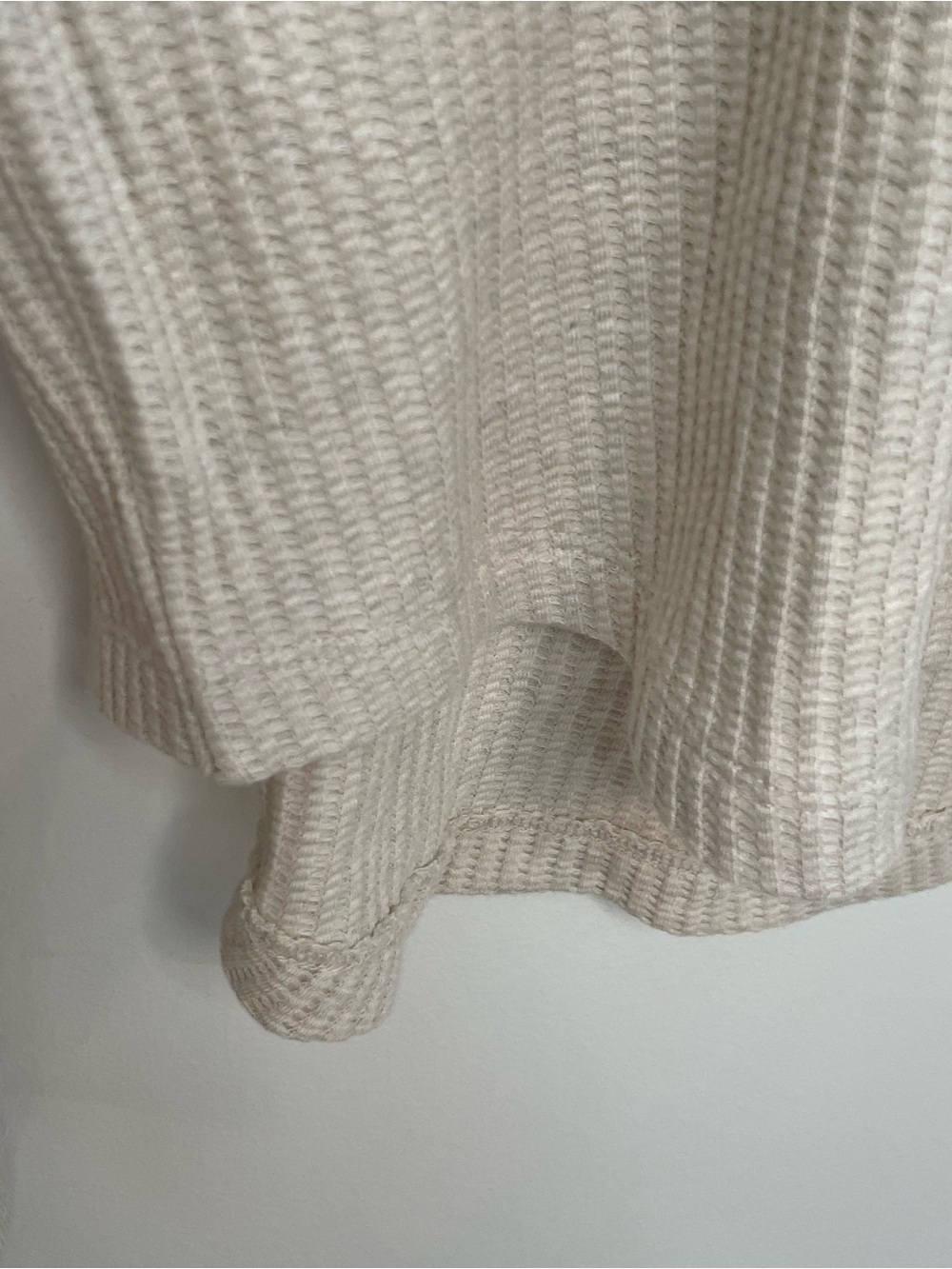 Faherty Cream Ribbed Crewneck Sweater - Women - Picture 5 of 5